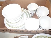 Set of 8 Corningware: Dinner Plates, Salad Plates,