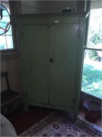 LARGE GREEN PAINTED MEAT SAFE