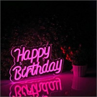 Happy Birthday Neon Sign for Wall Décor