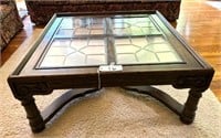 Glass-Topped Coffee Table