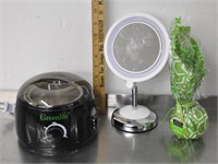 Greenlife wax heater, bath balm, mirror