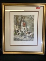 E.A.S. Douglas "Morning Going to Cover" Lithograph