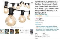 New Outdoor hanging string lights jonathan y