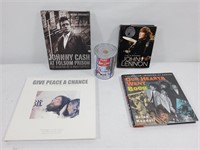 4 volumes dont  les Beatles & Johnny Cash