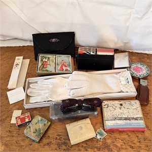 Vintage Items - Playing Cards, Wallets, Gloves