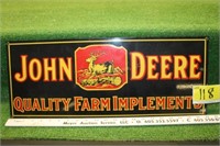 John Deere quality farm implement tin sign