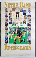 1995 Notre Dame Running Backs Poster