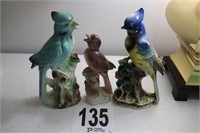 Vintage Bird Planter & Figurines(R1)