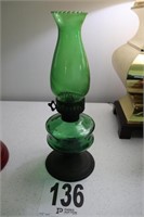 Green Glass Oil Lamp(R1)