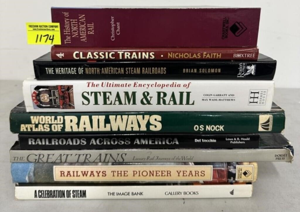 RAILROAD - BOOKS ON RAILROADS AND TRAINS