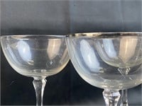 4 Lenox Montclair Champagne/tall Sherbets
