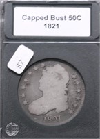 1821 BUST HALF DOLLAR G