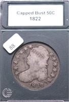 1822 BUST HALF DOLLAR VG