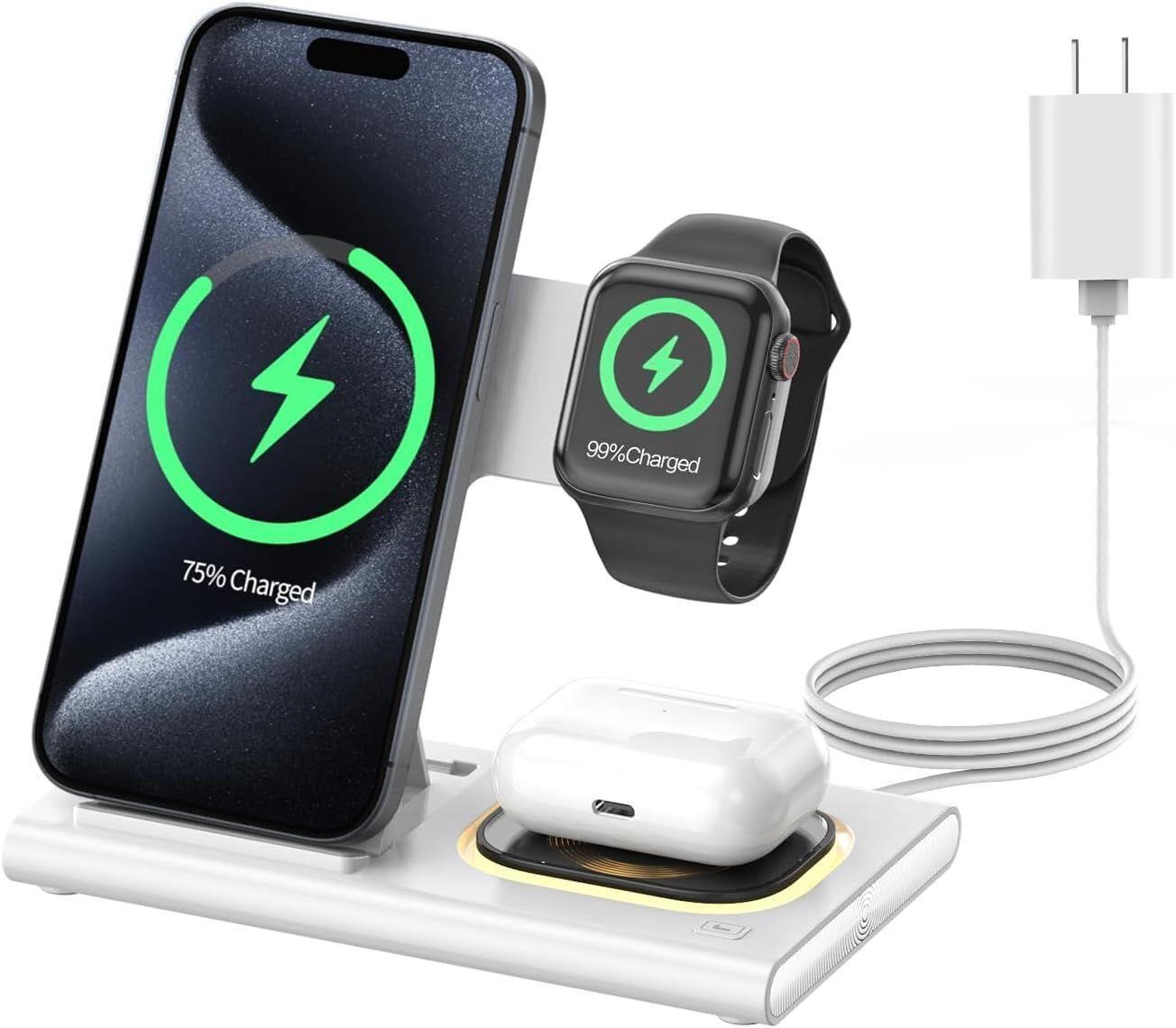 NEW / Wireless Charger, 4 in 1 Folding Station