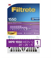 Filtrete 20" W x 25" l 5 in merv 12 1550