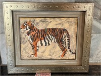 Cute framed Tiger unique art