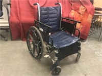 SmLler used Invacare wheelchair. Rear wheels need