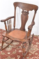 Classic Small Armed Wooden Rocker