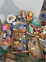 Table full of toys