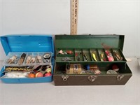 Tackle box's with contents.