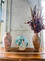 (3) Decorative Vases including on Southwest Style