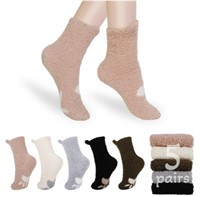 5 Pairs OSFM Bocaoying Womens Warm Coral Socks