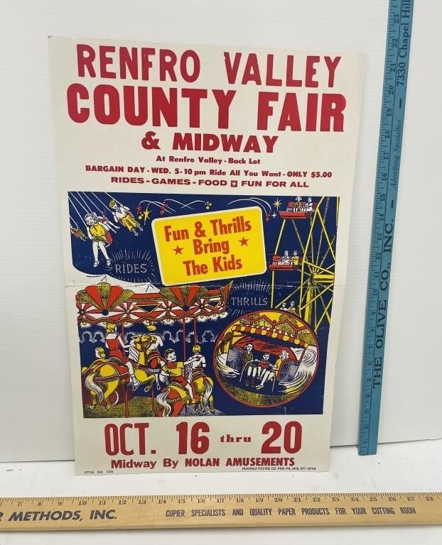 Vintage Renfro Valley Fair Poster