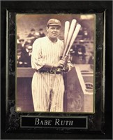 Babe Ruth B/w New York Yankees Photograph Framed