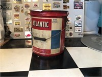 Vintage Atlantic 5 Gallon Can