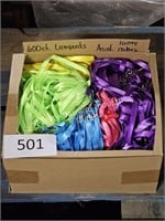 box of asst color lanyards