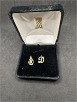 Two 14kt Pendants - one “D” initial with a