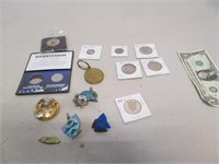Lot ot Collector Coins & Misc Smalls & Jewelry -