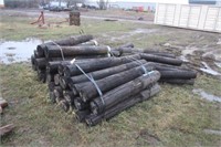 (3) Bundles of Wood Post, Approx 6Ft