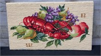 Vintage Needle Point Art 16.5" Wide X 9.5" High