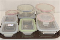 10 Assorted Glasslock Containers