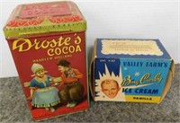 Vintage Valley Farm's Bing Crosby Ice cream box -