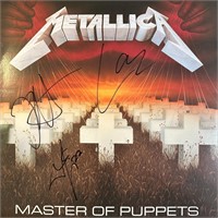 Metallica Autographed Album Cover (James Kirk Lars