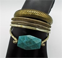 5 Vintage Bangle Bracelets