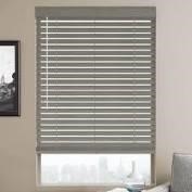 VINYL MINI BLINDS GLOSS GRAY 35X64 INCH