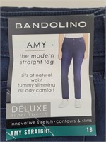 Bandolino Amy Straight Women's Jeans size 18