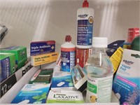 TRAY OF HEALTH AND MEDICAL SUPPLIES