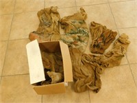 Various burlap bags