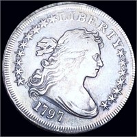 1797 Draped Bust Silver Dollar ABOUT UNCIRCULATED