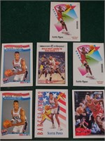 (7) 1992-94 Scottie Pippen Basketball Cards