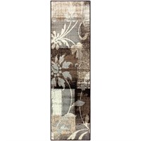 Pastiche Beige 2'7x6' Floral Runner Rug