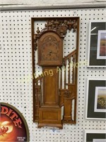 BURWOOD PRODUCTS RESIN GRANDFATHER WALL CLOCK