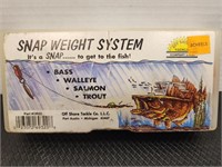 Snap weight system.