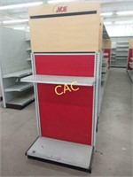 5 Sections of Metal Ace End Cap Shelving Units