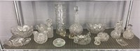 17x The Bid Assorted Crystal And More
