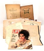 Antique Sheet Music & Life Magazine